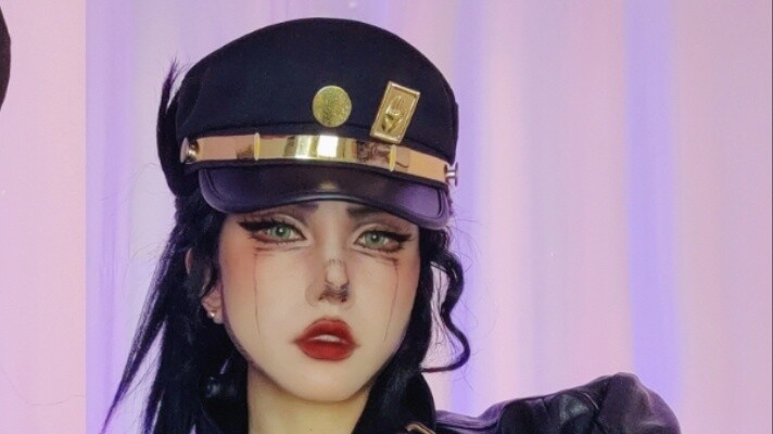 [YO-chan] Female version of Jotaro Kujo cosplays Star Platinum's execution song "Starter Starcraft"