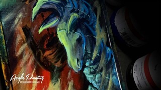 Melukis Imajinasi-Imagination-Painting Acrylic Painting