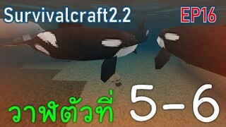 จับวาฬตัวที่ 5-6 killer whale | survivalcraft2.2 EP16 [พี่อู๊ด JUB TV]