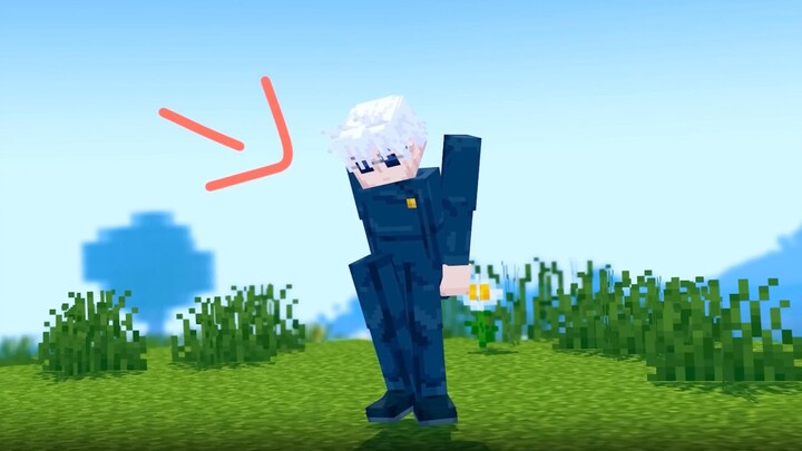 When I Turned into Gojo Satoru in Minecraft!