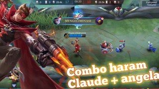 Musuh pick fanny!? diincer fanny trus!? kita kasih combo claude + angela | Mobile Legends