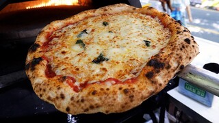 Món ăn đường phố Hàn Quốc 반죽부터 직접 만드는 트럭 피자, 화덕에 굽는 곳 / handmade truck pizza - korean street food