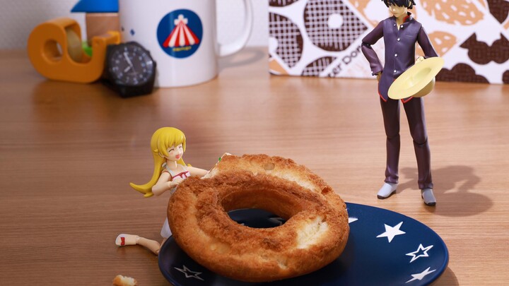 【Bhemogatari】Stop-motion animation丨Shinobu Oshino who steals donuts
