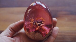 membuat telur naga dari resin