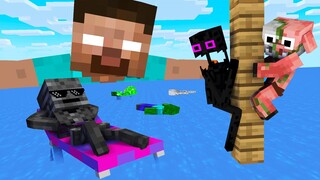 FLOOD ESCAPE APOCALYPSE - MONSTER SCHOOL EPIC - MINECRAFT ANIMATION