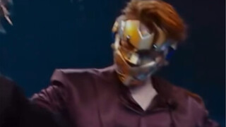 The masked dance king's dance warrior is definitely the ultimate hype man—his dancing is even better