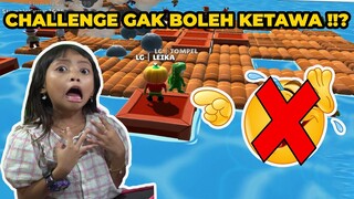 CHALLENGE TIDAK BOLEH TERIAK 😱 TOMPEL VS LEIKA STUMBLE GUYS