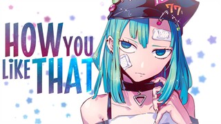 「Nightcore」→BLACKPINK - How You Like That (Lyrics)