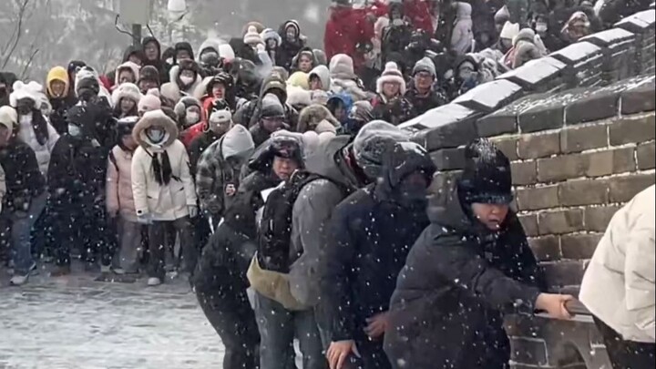 Beijing’s snowfall really turned into two completely different styles!!