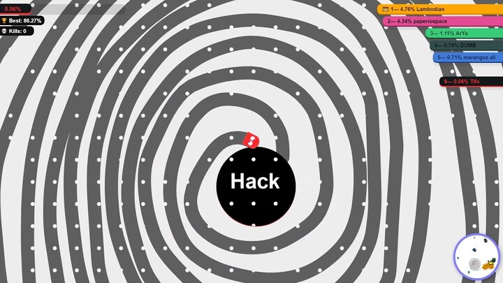 Paper.io 2 Hack Map Control: 100.03%! Circling the Whole Map