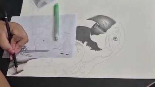 Desenho realista tomando forma!