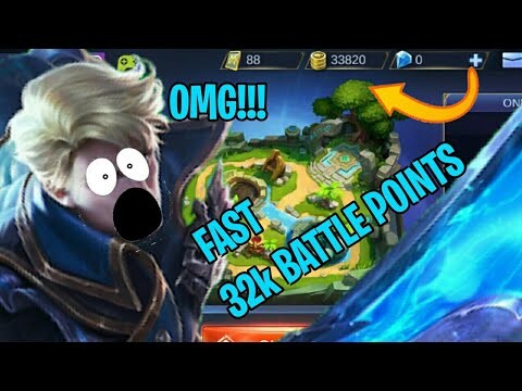 How to Earn 32k Battle Points FAST!!!!! in Mobile Legends/ML to try out new heroes(2019)