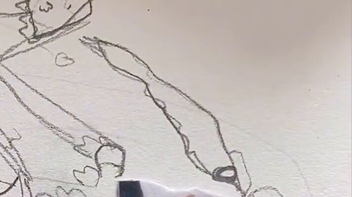 The daughter drew pictures on her father’s ID card. When her father got closer, his blood pressure s
