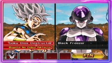 GOKU DIOS DESTRUCTOR ULTRA INSTINC VS BLACK FREEZA - DB MOD ANDROID GAMEPLAY
