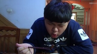 The guy was trying to kill himself by eating spicy anus and felt so good that he reached heaven?