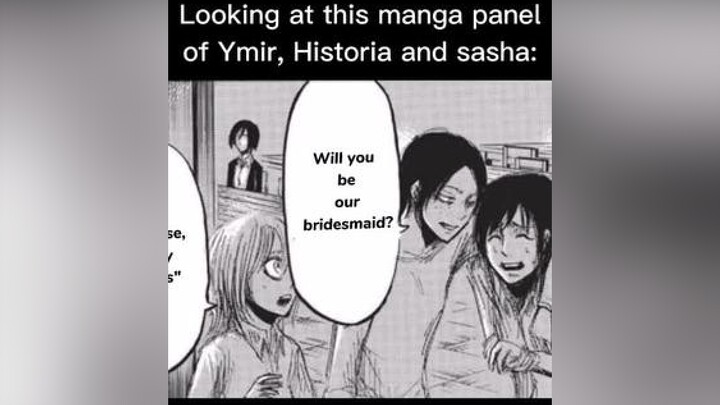 She wanted to join the fruity trio ymir mikasaackerman ymirxhistoria fyp AttackOnTitan fyyyyyyyyyy fyppppppp snk historiareisss sashabraus foryoupage fypシ aot