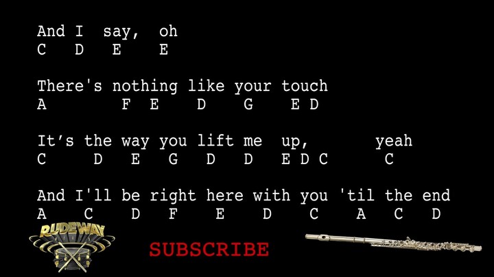 Justin Bieber Peaches - Flute notes by Rudeway