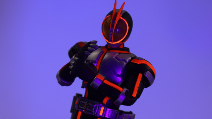 Tape says: Make a glowing Faiz Bandai Figure-rise Kamen Rider Faiz