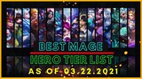 BEST MAGE IN MOBILE LEGENDS MARCH 2021 | MAGE TIER LIST ML