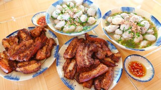 Hao Cơm Với Món Ba Rọi Muối Sả Ớt, Canh Khoai Môn Nấu Tép Trấu |MTQH