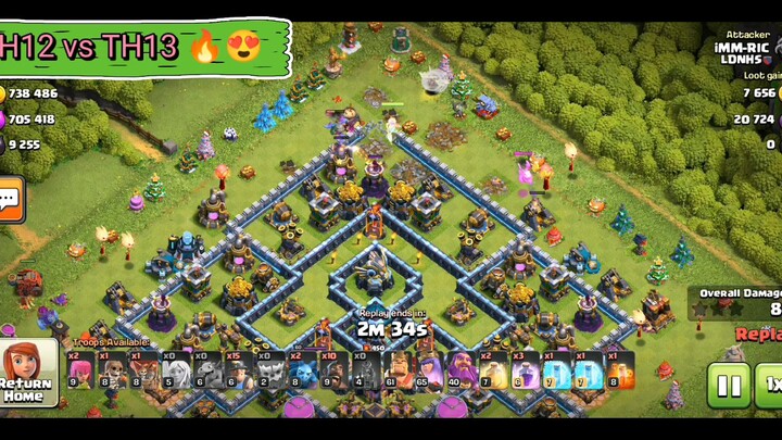 TH12vsTH13 CLASH OF CLANS