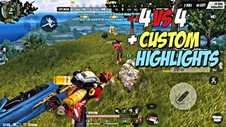 4vs4+Custom and Rg Highlights / Aggressive in Custom🔥/ Rules of Survival / Ep.143