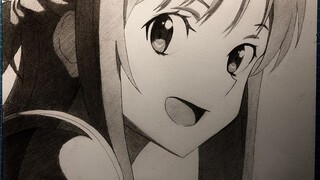 [Gambar Pensil] Sword Art Online Asuna Tonga adalah rajanya!