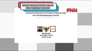 GERAKAN HANYA PASANG FOTO PRESIDEN PRABOWO