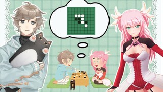 【يِه/ فيريز】 يِه الضعيفة في المرحلة المبكرة تُعلِّمكِ كيفية لعب الشطرنج بالحجارة السوداء والبيضاء