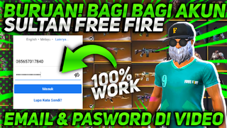 BAGI BAGI AKUN SULTAN FREE FIRE GRATIS || Terbaru Hari Ini #part3