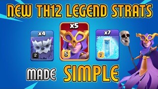 NEW TH12 POWERFUL COMBO | LEGEND LEAGUE ATTACK | 5 SUPER WITCHES + 4 YETI | CLASH OF CLAN