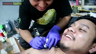 tatto perdana "bunga terung" || black and grey tattoo