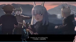 Kucing asing menonton animasi peringatan spesial "Arknights" 2024, dan sangat keren bisa menelepon A