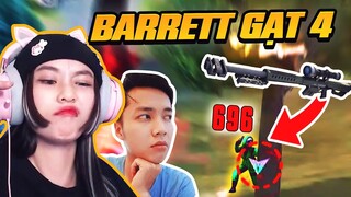 [FREE FIRE] Bị AS MOBILE chê gà, MISTHY cầm barrett gạt 4 gánh team!!!