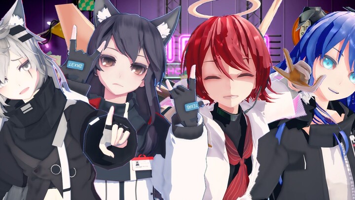 [Arknights MMD]ﾛｷTạo dáng và chụp ảnh "Selfy" [Two Wolves/Mo Neng] Kết xuất gió 2D