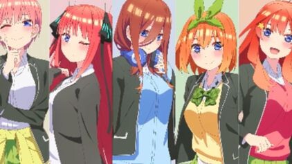 Gotoubun no hanayome ∬ OP / Opening 4K 60FPS