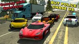 Sports Car Convoy but police chase us! | Car Parking Multiplayer