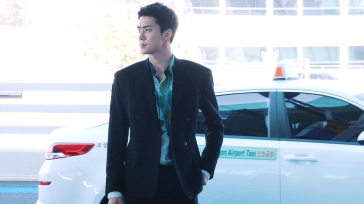 【Wu Shixun】200115, khởi hành tại Sân bay Quốc tế Incheon, lên đường tới Paris, Pháp tham dự Tuần lễ 