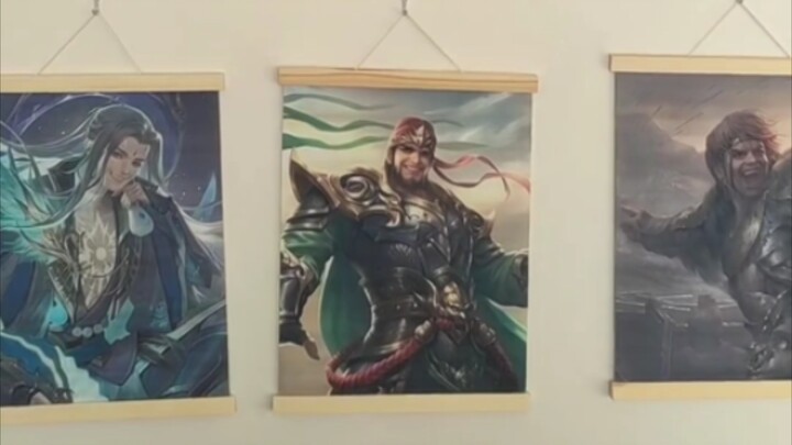 “A few paintings my friend gave me—they said I should hang them above my bed to ward off evil spirit