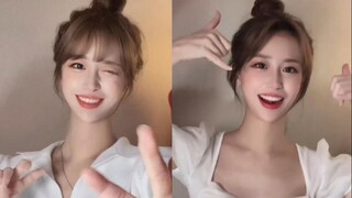 Today it's the adorable round bun hairstyle, Yuli~