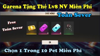 [Garena Free Fire] Garena Tặng Thẻ Lv 8 Nhân Vật Và Vé Quay Trợ Thủ Miễn Phí Toàn Sever