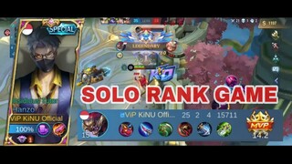 BEST ITEM BUILD HANZO SOLO RANK GAME MOBILE LEGENDS KiNU Official Gameplay