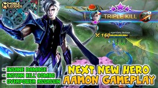 New Hero Aamon Gameplay , Overpower Assassin - Mobile Legends Bang Bang