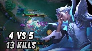 AoV : PAINE GAMEPLAY | 4 VS 5 - ARENA OF VALOR | LIÊNQUÂNMOBILE | ROV | 傳說對決