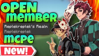 OPEN MEMBER REALM MCPE JOIN GUYS - minecraft indonesia - #realm #openmember