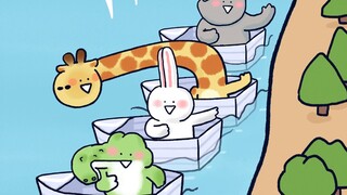 [Fresh Zoo] Small animals compete in rowing boats, and this version of Little Rhino has received a m