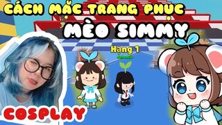 Cách Mặc Trang Phục Cosplay Mèo Simmy và Top 1 Trò Chơi Liên Tục || PLAY TOGETHER