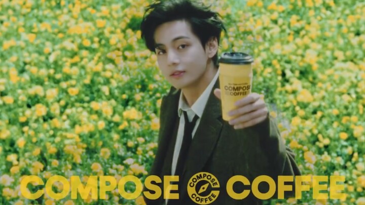 โฆษณาทางทีวีของแบรนด์กาแฟอันดับหนึ่งของเกาหลี Compose ที่คิมแทฮยองเป็นพรีเซนเตอร์ได้เริ่มออกอากาศแล้