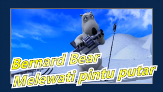 Bernard Bear -Bagaimana cara melewati pintu putar untuk meninggalkan supermarket?