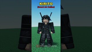 ROBLOX COSPLAY ~ How to become Kirito from Sword Art Online #shorts #robloxcosplayideas